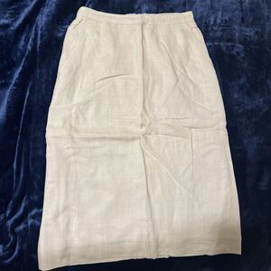 Vintage Peabody House Skirt Women's 70's 60's  Beige Straight Size 9/10